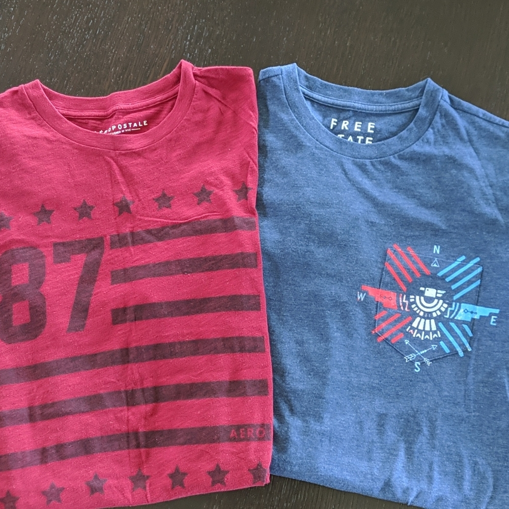 TWO Men's Tees, Size L, Excellent Condition!